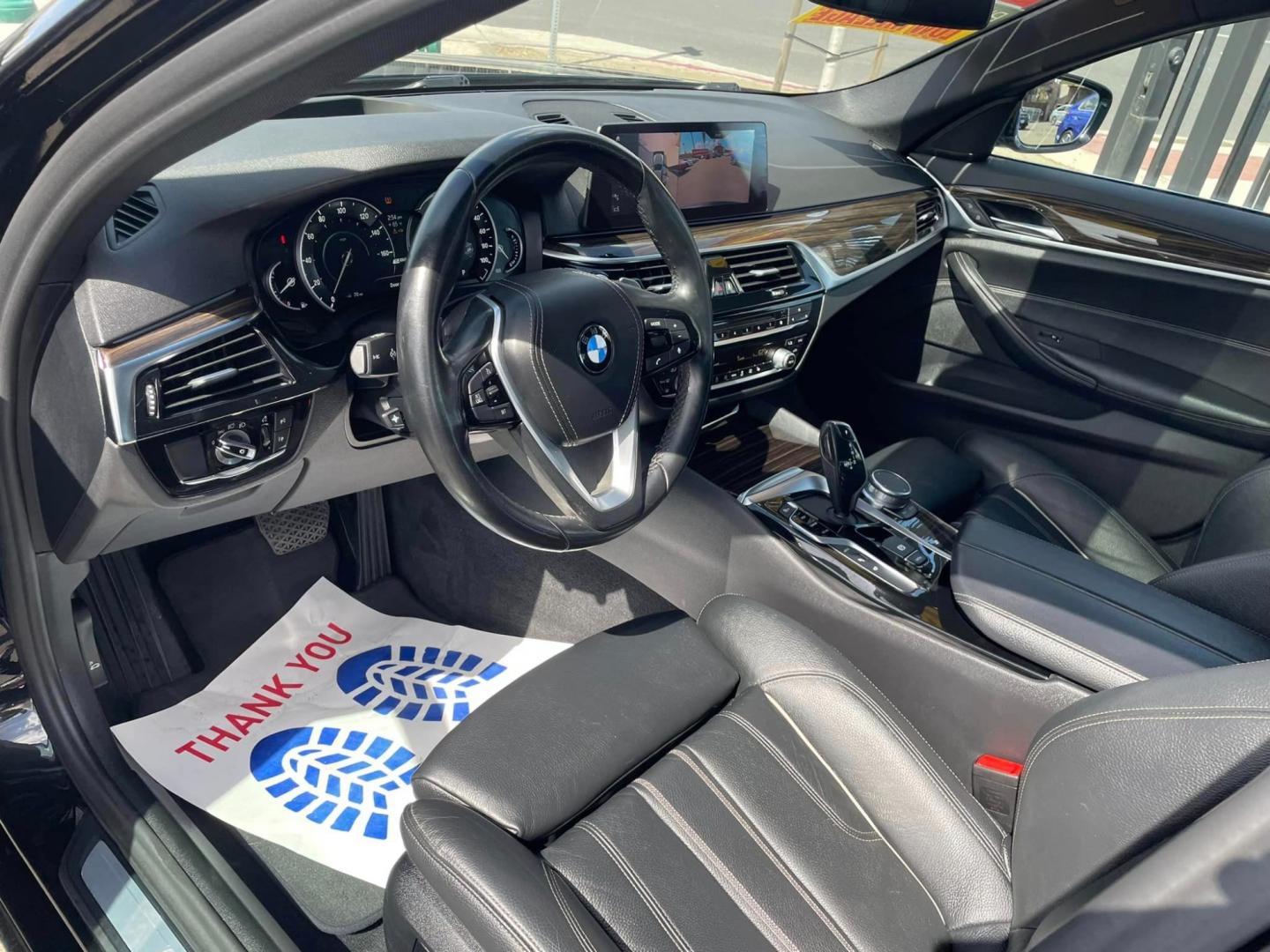 2019 BLACK /BLACK BMW 5-Series 530e iPerformance (WBAJA9C59KB) with an 2.0L L4 DOHC 16V TURBO HYBRID engine, 8A transmission, located at 744 E Miner Ave, Stockton, CA, 95202, (209) 944-5770, 37.956863, -121.282082 - PLUS TAXES AND FEES - Photo#5